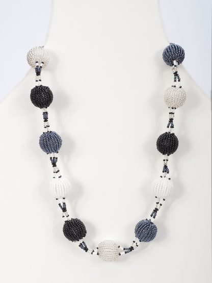 African Beaded Bobble Necklace