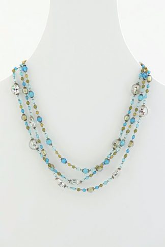 glass bead necklace n-19