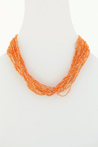 Glass Seed Bead Necklace (N-61)