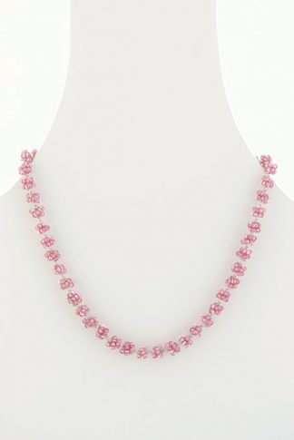 dainty necklace pink