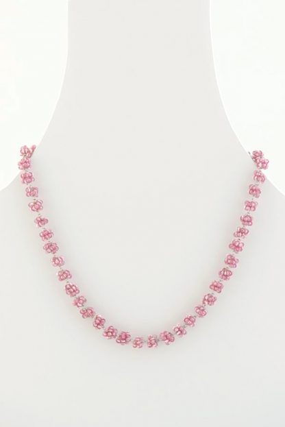 dainty necklace pink