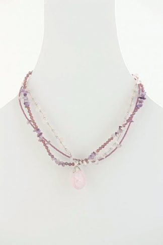 Purple Beaded Necklace