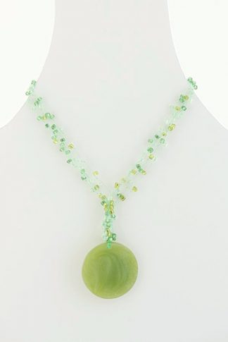 glass bead necklace