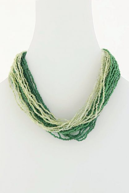 Green Seed Bead Necklace