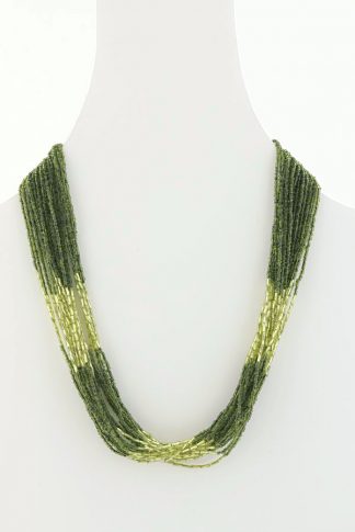 olive beaded necklace