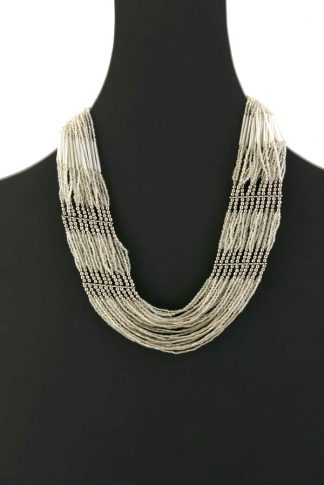 Metallic Bead Necklace