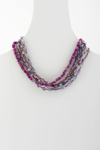 Purple Beaded Necklace