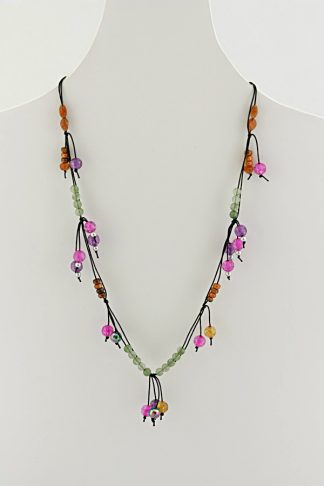 Multi Color Bead Necklace