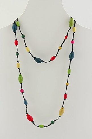 wooden bead necklace