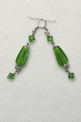 green earrings-e-59