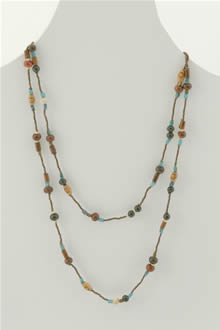 wooden bead necklace