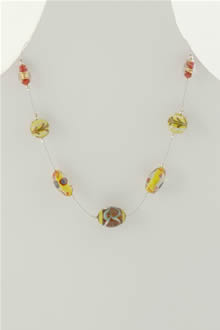 glass bead necklace