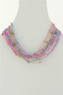 Glass Bead Necklace (N-308)