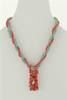 glass bead necklace