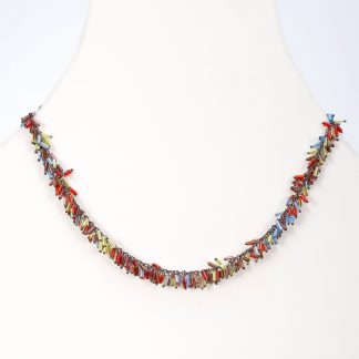 glass bugle bead necklace