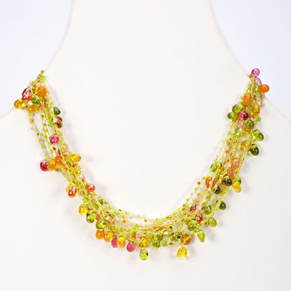 Teardrop Glass Bead Necklace