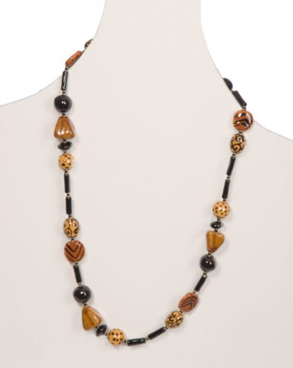 Long Ceramic Necklace Kazuri DNK-101